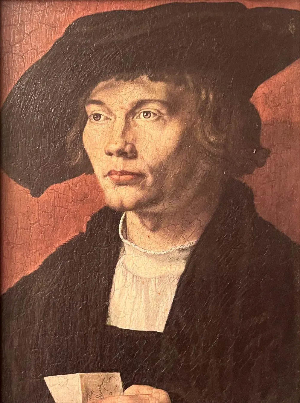 Ritratto di Bernhart von Reesen di Albrecht Dürer su pregiata carta Amalfi