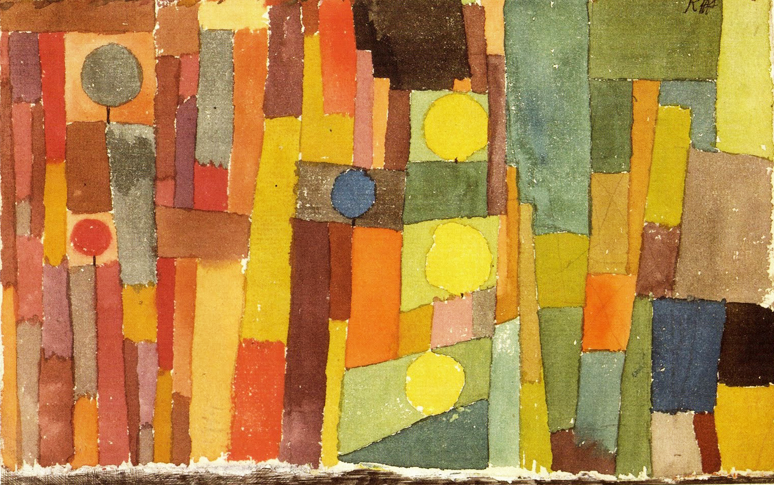 In stile di Kairouan, moderato di Paul Klee su pregiata carta Amalfi