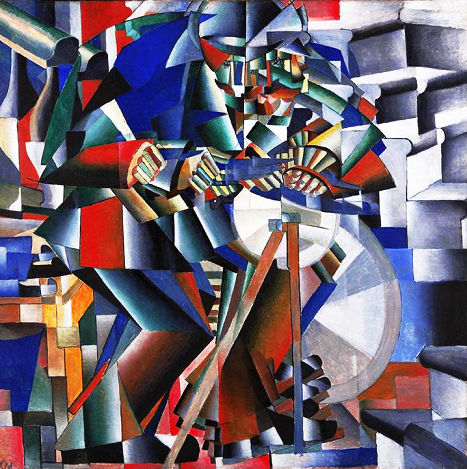 L'arrotino di Kazmir Malevich su pregiata carta Amalfi