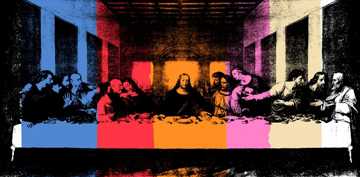 The Last Supper di Andy Warhol su pregiata carta Amalfi