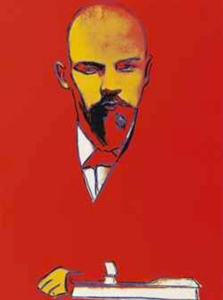 Lenin Rosso di Andy Warhol su pregiata carta Amalfi