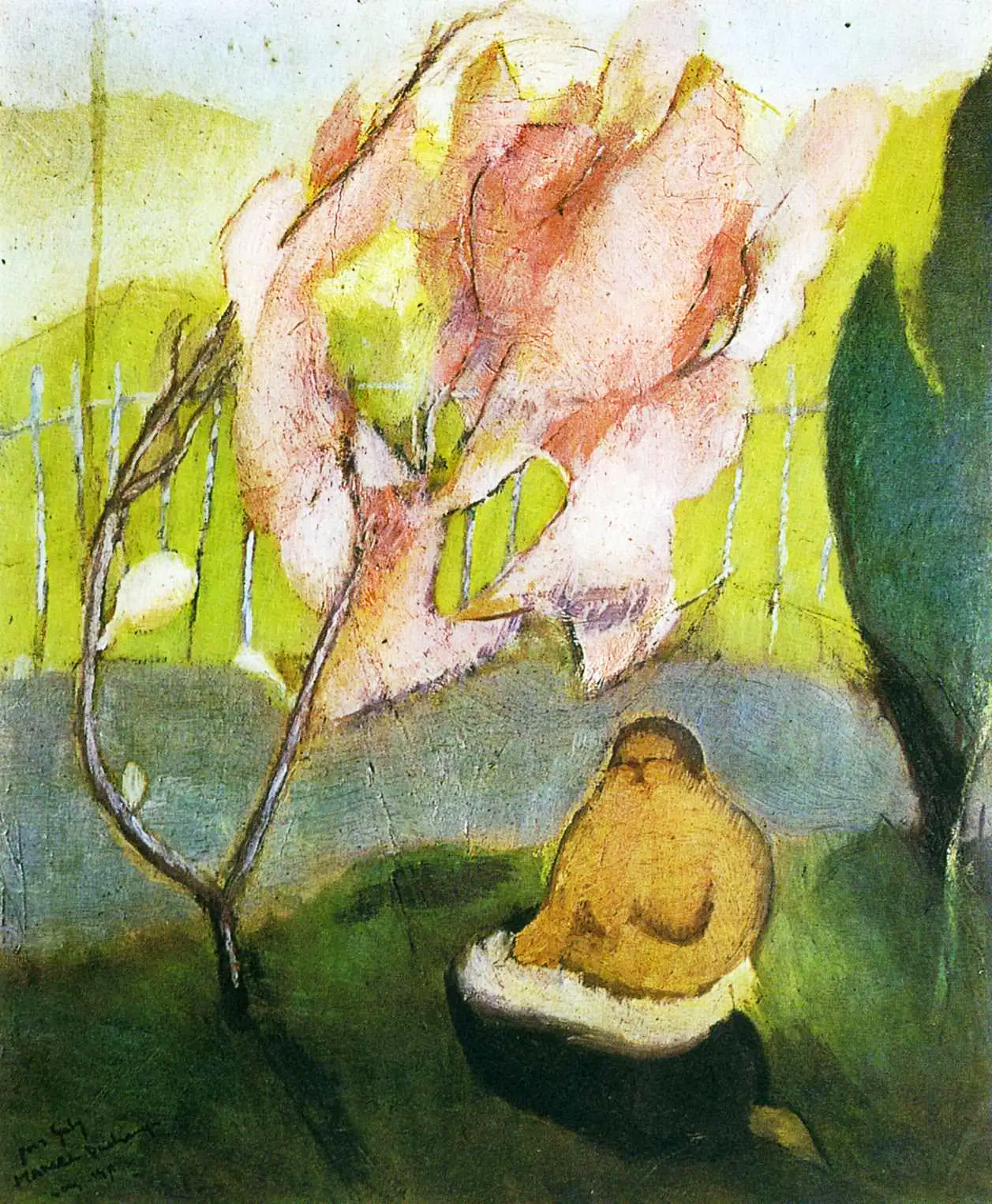 Corrente d'aria sul melo del Giappone di Marcel Duchamp su pregiata carta Amalfi