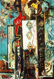 Maschio e femmina di Jackson Pollock su pregiata carta Amalfi