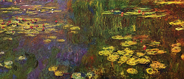 Water Lilies, evening effect by Claude Monet on refined Amalfi paper