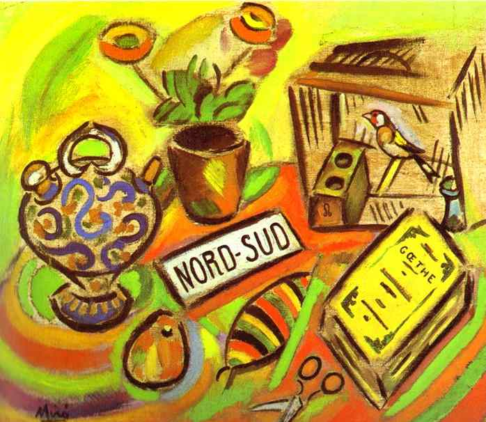 Nord sud di Joan Mirò su pregiata carta Amalfi