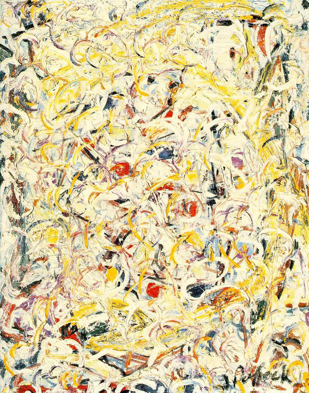 Sostanza Luminosa di Jackson Pollock su pregiata carta Amalfi