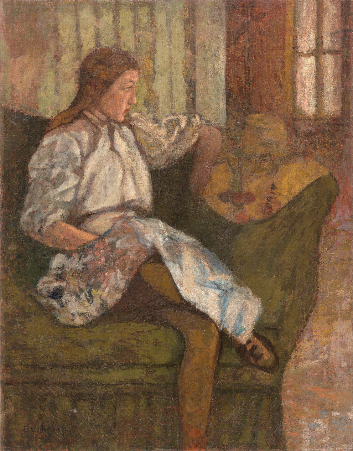 Ritratto di Yvonne Duchamp di Marcel Duchamp su pregiata carta Amalfi