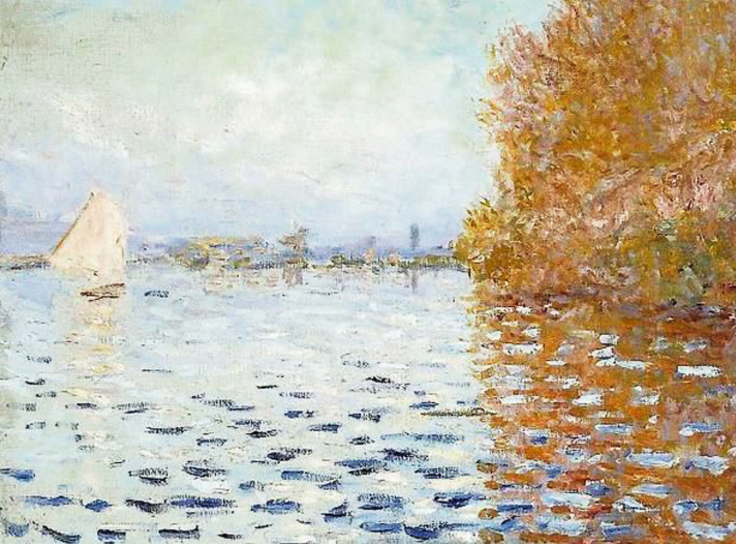 Il bacino di Argenteuil di Claude Monet su pregiata carta Amalfi
