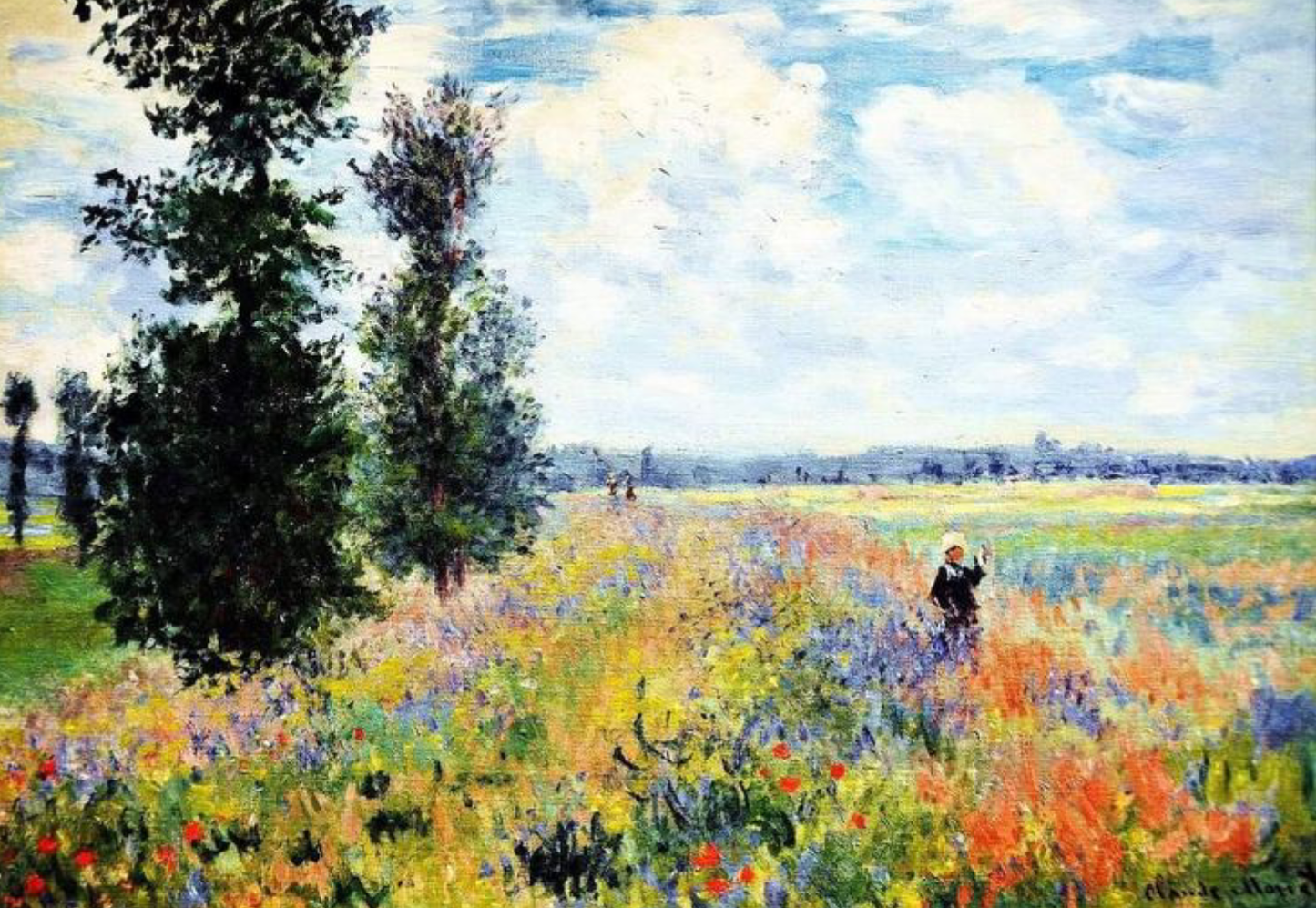 Poppy Field near Argenteuil, painting by Claude Monet