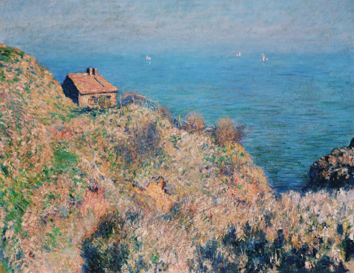 The Customs House at Varengeville, painting by Claude Monet
