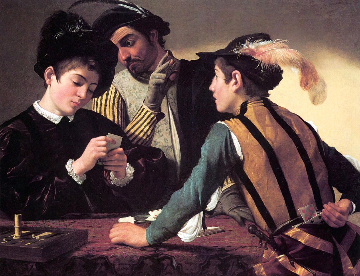 I bari di Caravaggio su pregiata carta Amalfi