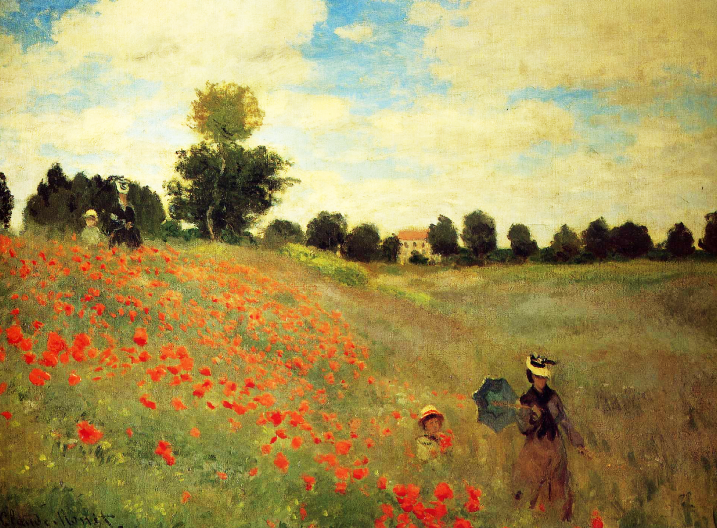 I papaveri di Claude Monet su pregiata carta Amalfi