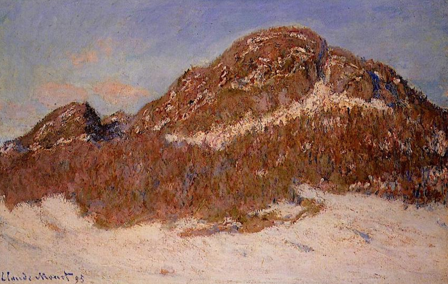 Mount Kolsaas in Sunlight, painting by Claude Monet