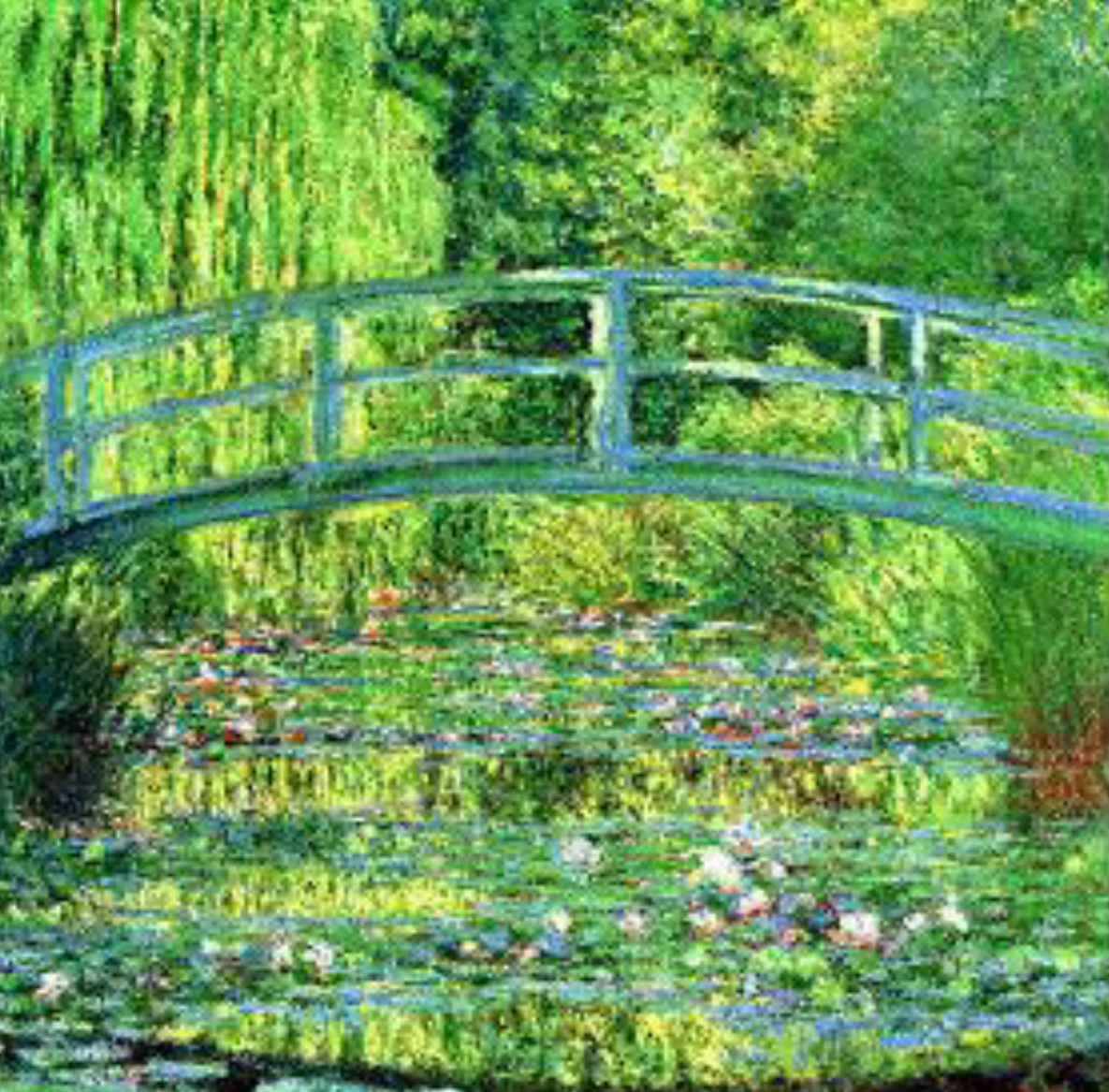 Stagno delle ninfee, armonia verde, di Claude Monet su pregiata carta Amalfi