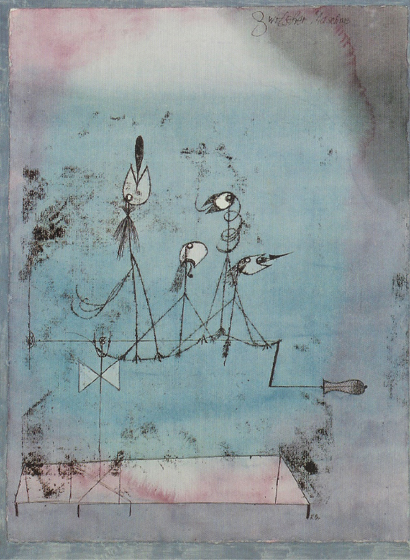 La macchina cinguettante di Paul Klee su pregiata carta Amalfi