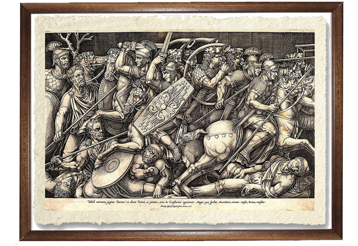 Roman soldiers fight against the Dacians