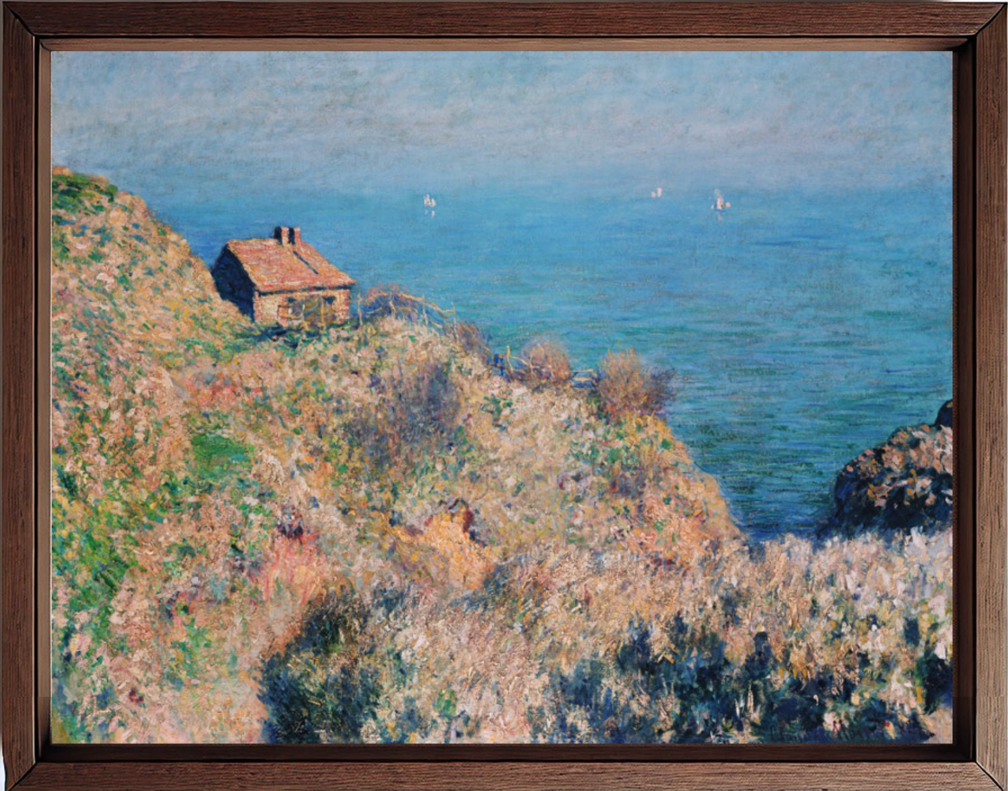 La dogana di Varengeville, quadro di Claude Monet