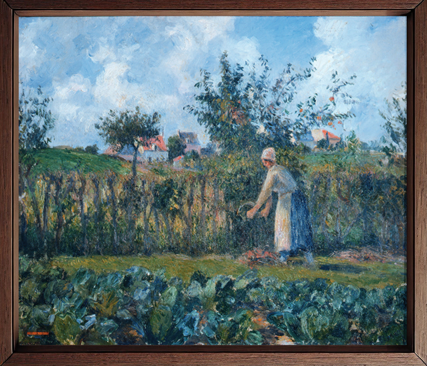 Donna nell’orto di Camille Pissarro