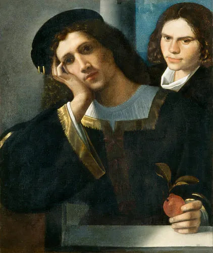 Ritratto doppio di Giorgione su pregiata carta Amalfi