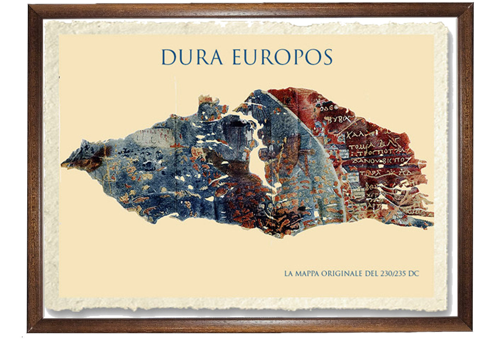 Dura Europos reproduction original map from 230-235 AD