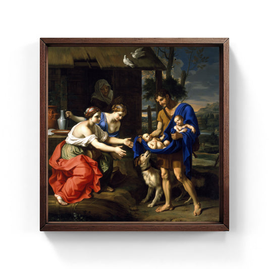 Faustolo conduce Romolo e Remo dalla moglie di Nicolas Mignard
