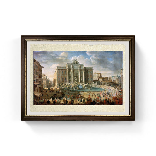 Fontana di Trevi a Roma papa Benedetto XIV di Giovanni Paolo Pannini