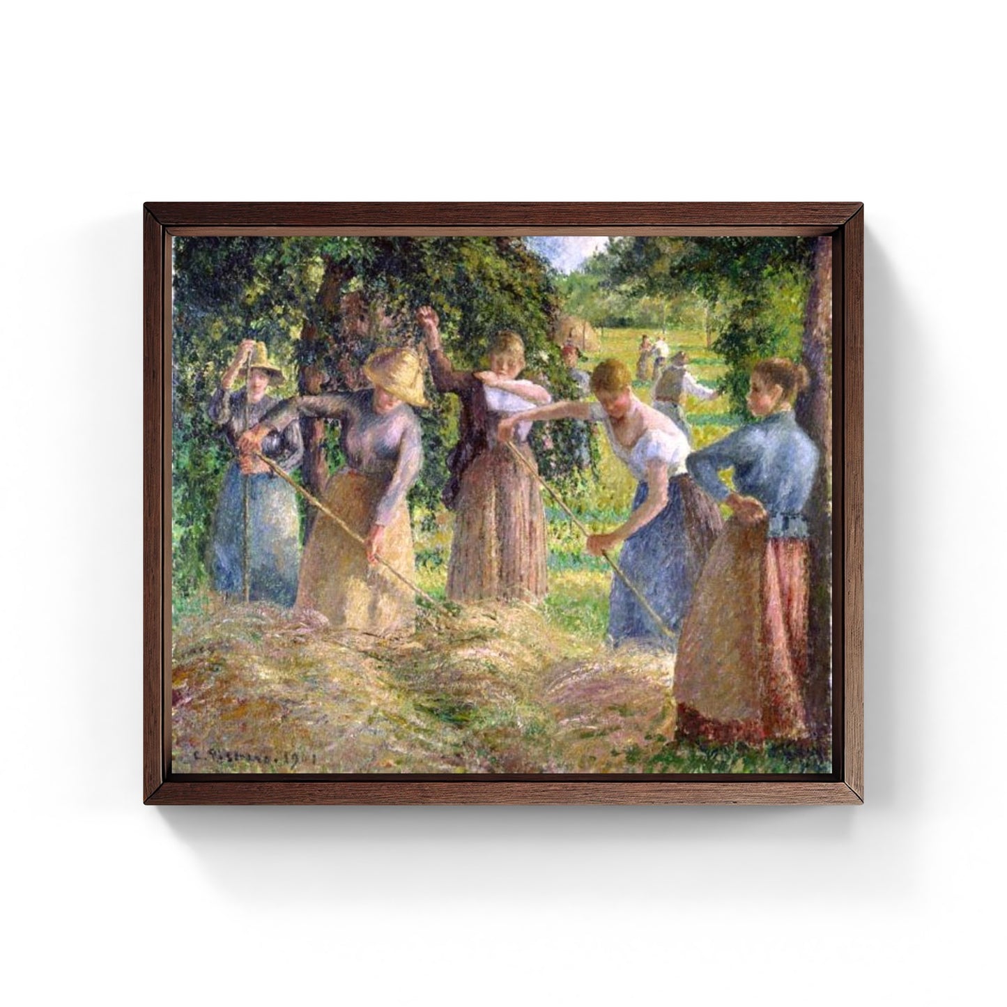 Il raccolto del fieno a Éragny di Camille Pissarro