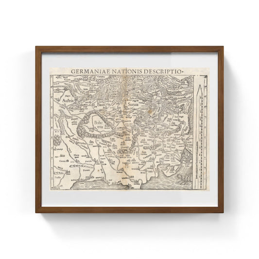 Mappa xilografica del Sacro Romano Impero di Sebastian Münster