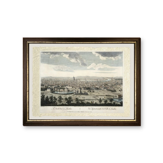 Una vista nord di Londra, tavola 3 - Giovanni Antonio Canal detto Canaletto - riproduzione incorniciata