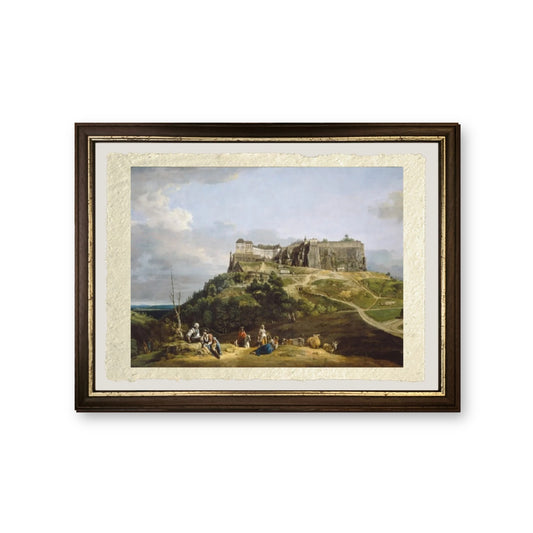 Fortezza Königstein - Bernardo Bellotto - riproduzione incorniciata