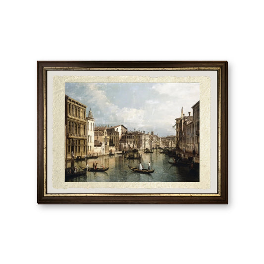 Il Canal Grande, Venezia, vista verso est 1742 - Bernardo Bellotto - riproduzione incorniciata