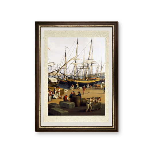 Scaricatori di porto, (dettaglio) - Jakob-Philipp Hackert - riproduzione incorniciata