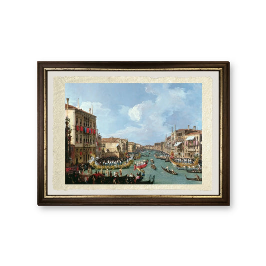 Regata sul Canal Grande - Giovanni Antonio Canal detto Canaletto - riproduzione incorniciata