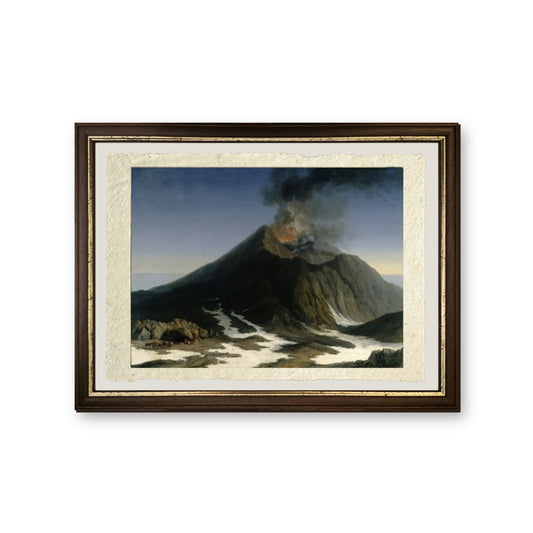L'eruzione dell'Etna - Jakob-Philipp Hackert - riproduzione incorniciata