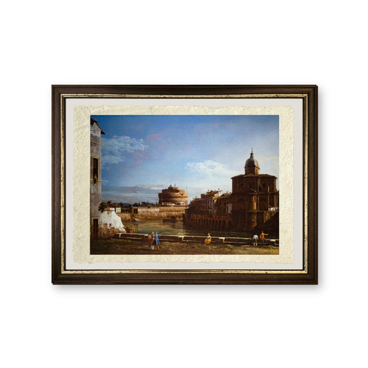 Due vedute di  Roma - Bernardo Bellotto - riproduzione incorniciata