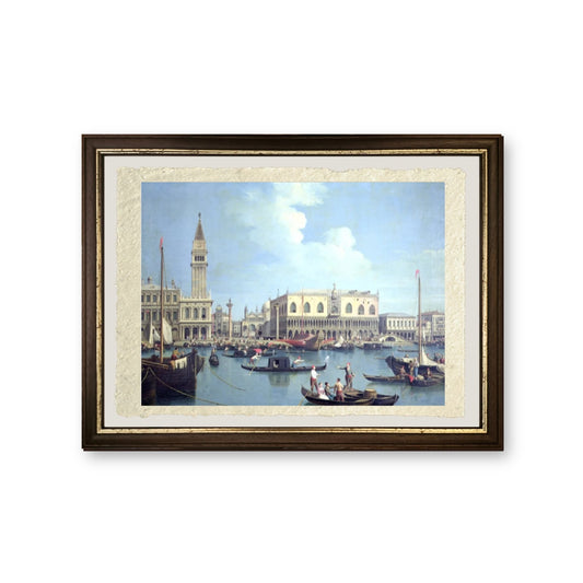 Una vista del Canal Grande - Giovanni Antonio Canal detto Canaletto - riproduzione incorniciata