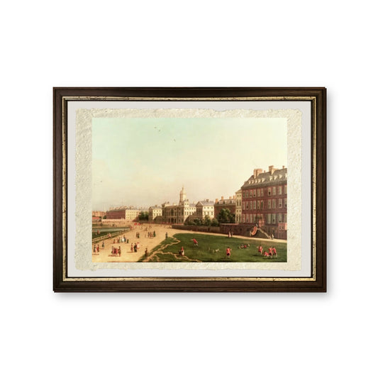 Nuove guardie a cavallo da St. James's Park - Giovanni Antonio Canal detto Canaletto - riproduzione incorniciata