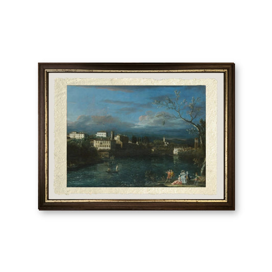 Vaprio d'Adda - Bernardo Bellotto - riproduzione incorniciata