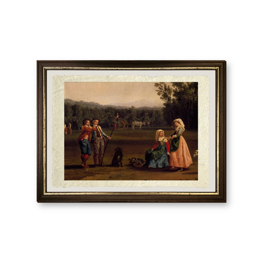 Viaggio alle tenute reali di Caserta - Jakob-Philipp Hackert - riproduzione incorniciata