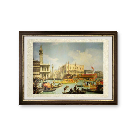 Il fidanzamento del Doge veneziano con il Mare Adriatico - Giovanni Antonio Canal detto Canaletto - riproduzione incorniciata
