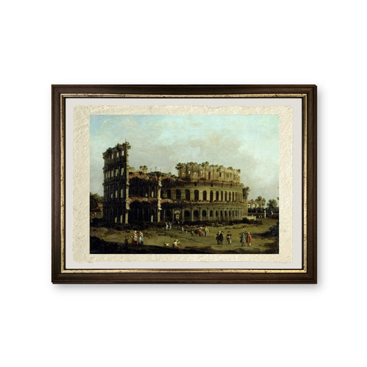 Il Colosseo - Giovanni Antonio Canal detto Canaletto - riproduzione incorniciata