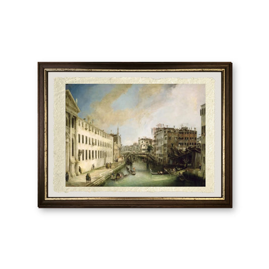 Rio dei Mendicanti, 1724 - Giovanni Antonio Canal detto Canaletto - riproduzione incorniciata