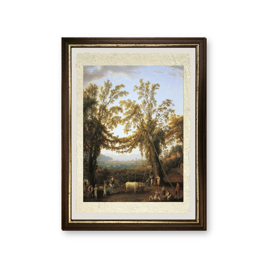 Autunno, raccolto vicino a Sorrento - Jakob-Philipp Hackert - riproduzione incorniciata