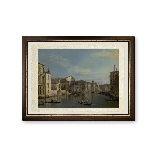 Il Canal Grande a Venezia dal Palazzo Flangini al Campo San Marcuola, 1738 - Giovanni Antonio Canal detto Canaletto - riproduzione incorniciata