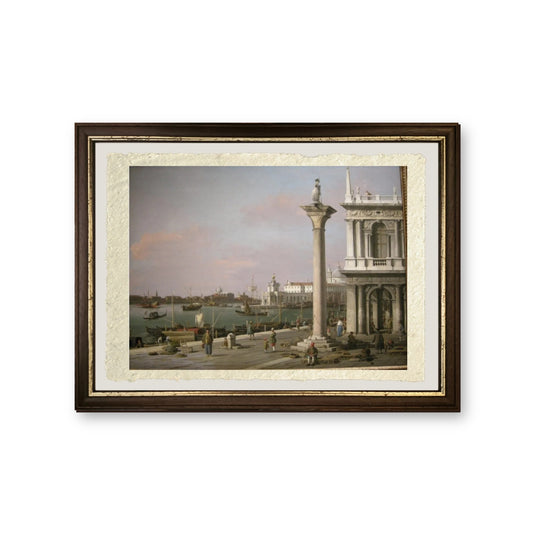 Bacino di San Marco dalla Piazzetta - Giovanni Antonio Canal detto Canaletto - riproduzione incorniciata