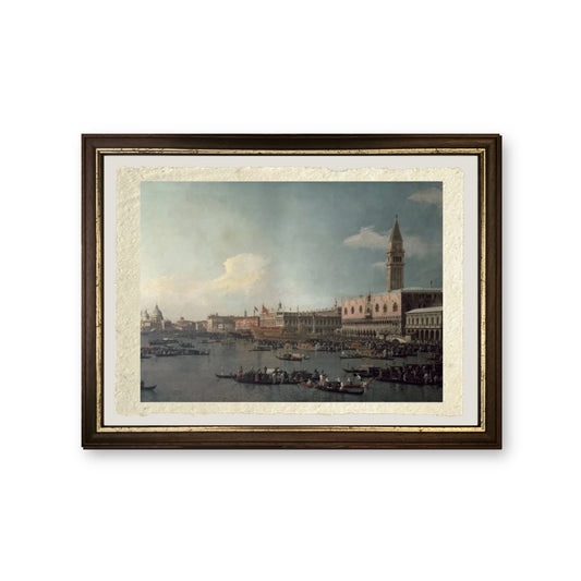 Il bacino di San Marco nel giorno dell'Ascensione, 1740 - Giovanni Antonio Canal detto Canaletto - riproduzione incorniciata