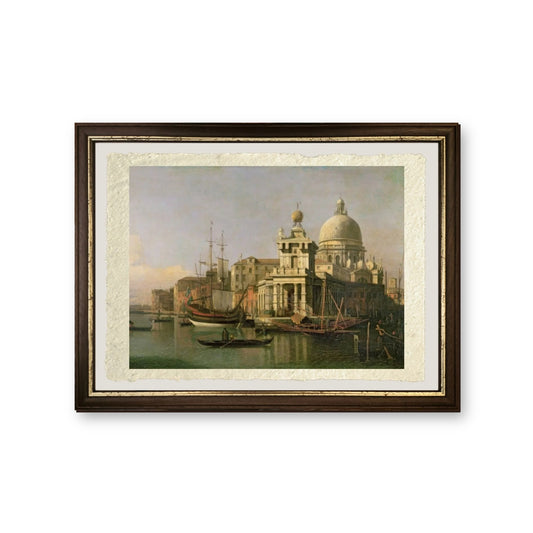 Veduta della Dogana e Santa Maria della Salute - Giovanni Antonio Canal detto Canaletto - riproduzione incorniciata