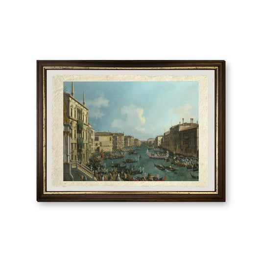Regata sul Canal Grande - Giovanni Antonio Canal detto Canaletto - riproduzione incorniciata