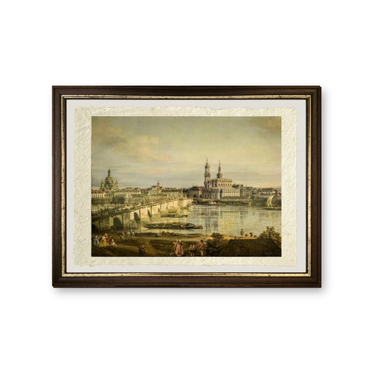 Città vecchia di Dresda - Bernardo Bellotto - riproduzione incorniciata