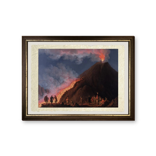 L'eruzione del Vesuvio nel 1774 - Jakob-Philipp Hackert - riproduzione incorniciata